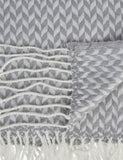 Laura Ashley Arya throw steel geometric 140x180 cm (British brand)