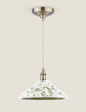 Joules Audley ceramic pendant light with pheasant print (British brand)