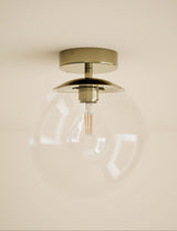 M&S Aurora Flush Ceiling Light Chrome- Buy online at McGrocer