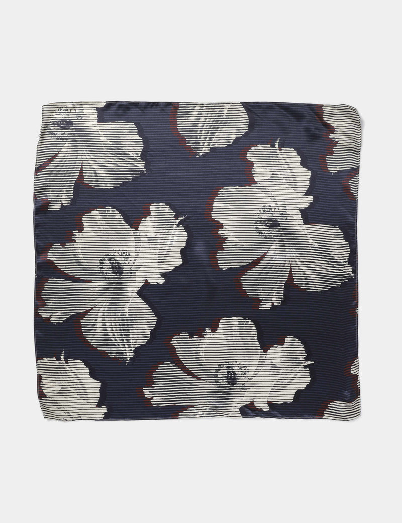 Auto floral silk scarf (British brand)