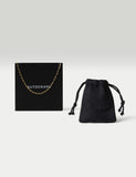 Autograph gold plated sterling silver paper chain necklace, imported from the UK