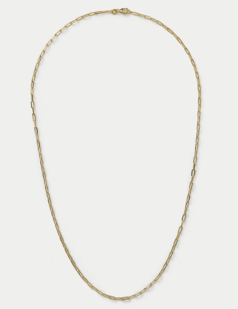 Autograph gold plated sterling silver paper chain necklace, imported from the UK
