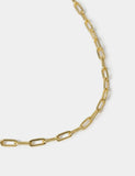 Autograph gold plated sterling silver paper chain necklace, imported from the UK