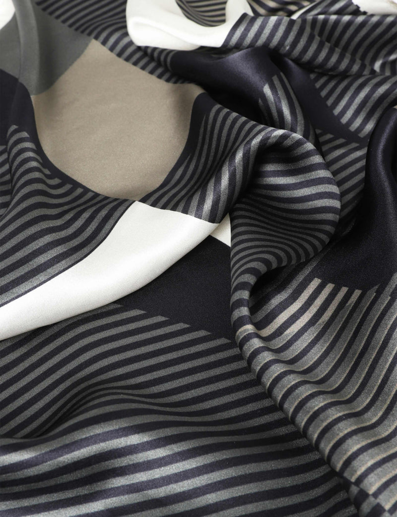 Auto silk stripe scarf from the Autograph collection, British brand