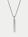 Autograph stainless steel long pendant necklace, UK version