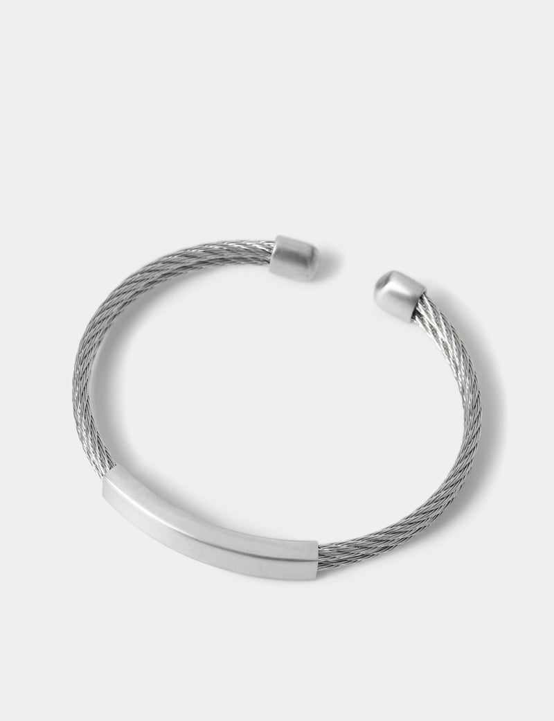 Autograph stainless steel mesh cuff bracelet - British product