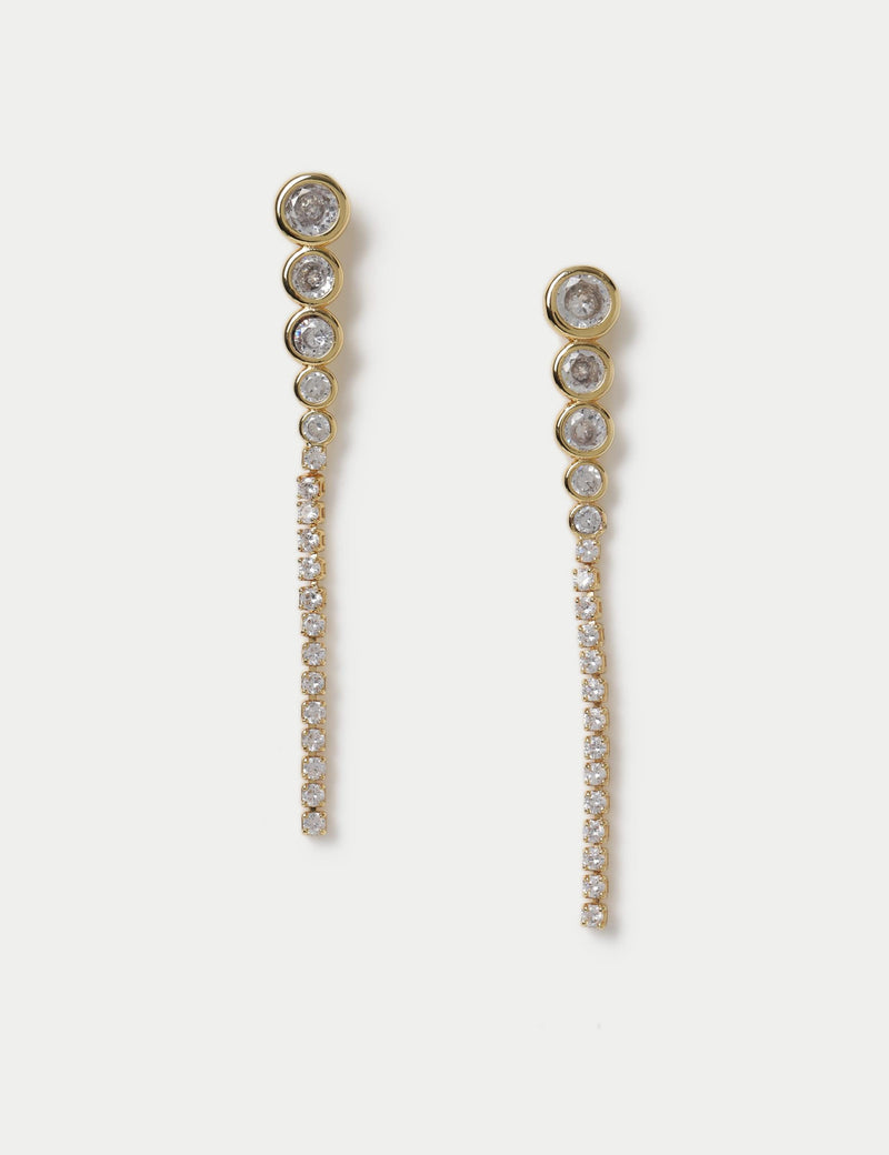 Autograph cubic zirconia skinny earrings - British product