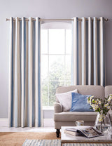 M&S Laura Ashley Awning Stripe Eyelet Blackout Curtains- Buy online at McGrocer