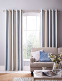 Laura Ashley Awning Stripe eyelet blackout curtains, imported from the UK