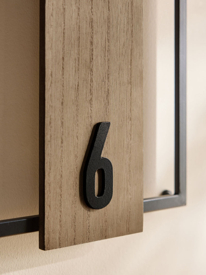 Bronx Natural Slimline Wall Clock 25cm, imported from the UK