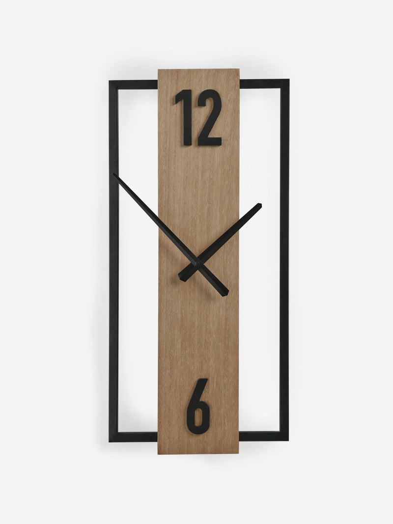 Bronx Natural Slimline Wall Clock 25cm, imported from the UK