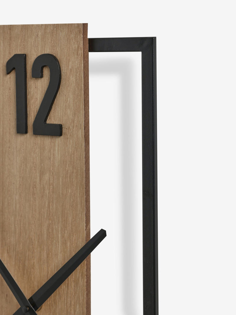 Bronx Natural Slimline Wall Clock 25cm, imported from the UK