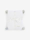 The Little Tailor pink pom pom plush lined baby blanket, UK version