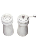 Interiors by Premier white marble salt and pepper set, UK version