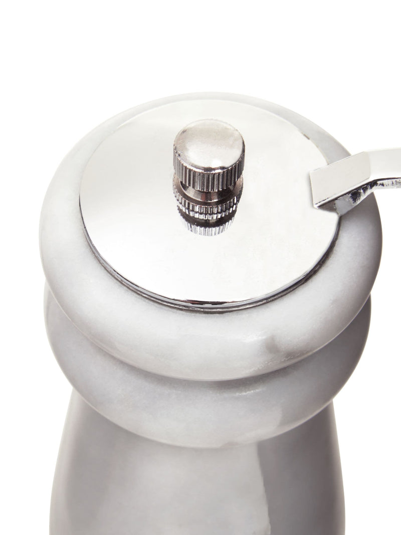 Interiors by Premier white marble salt and pepper set, UK version