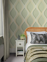 Next Graham & Brown Green Euphoria Wallpaper- Buy online at McGrocer