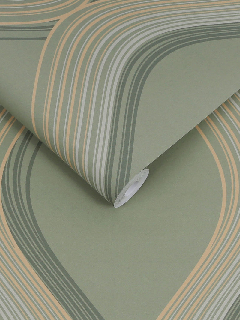 Graham & Brown Green Euphoria wallpaper (British brand)