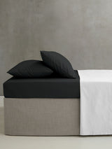 Catherine Lansfield Black Easy Care Percale Extra Deep Fitted Bed Sheet