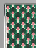 Orla Kiely Florida roman blind jade green 100% cotton - British product