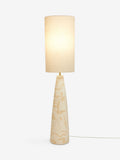 MADE.COM Vince cream ceramic floor lamp 131.5cm - British product