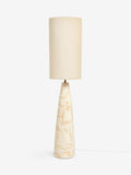 MADE.COM Vince cream ceramic floor lamp 131.5cm - British product