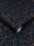 Clarissa Hulse Blue Gypsophila Midnight And Copper paper, UK version