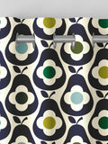 Orla Kiely curtains whale blue multi pear, imported from the UK