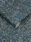 Graham & Brown Blue Salix Leaves wallpaper - British product