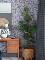 Next Graham & Brown Denim Shadow Play Wallpaper Sample A4- Buy online at McGrocer