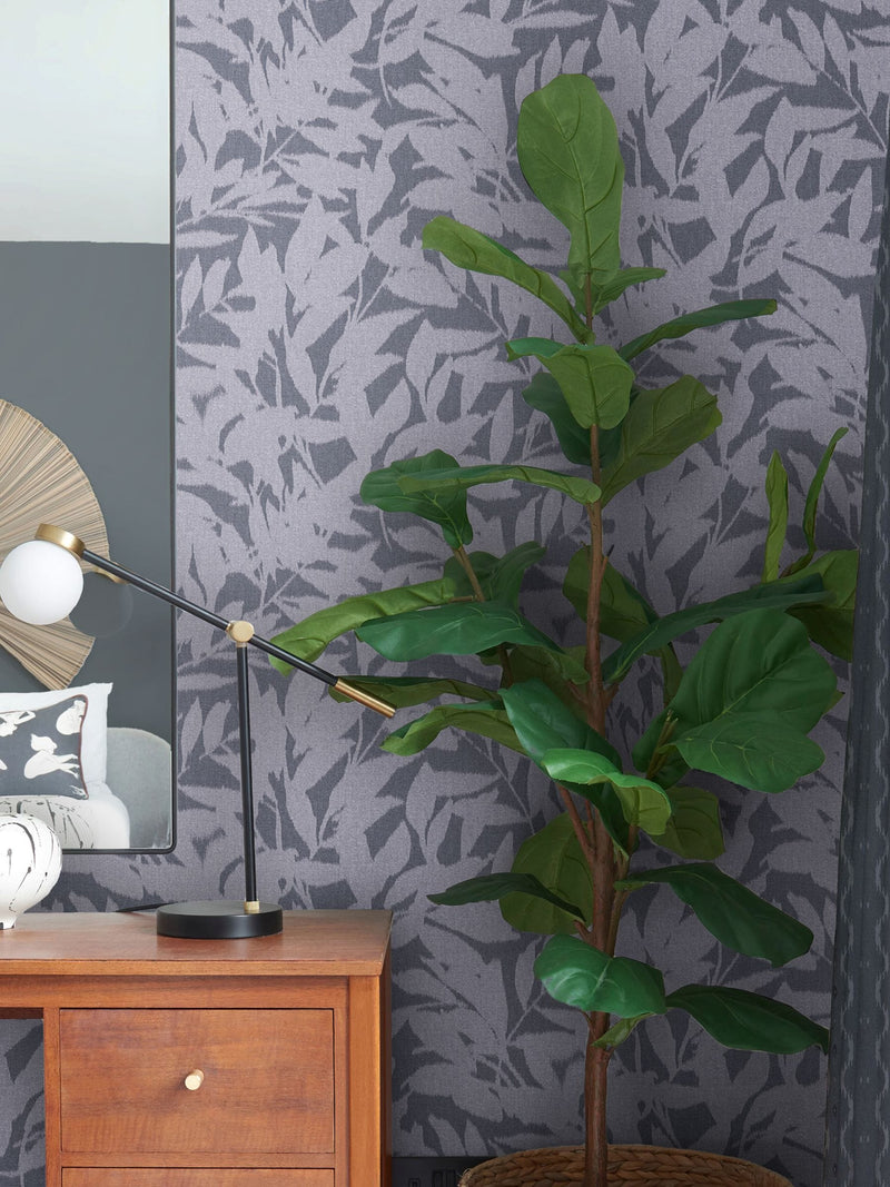 Graham & Brown Denim Shadow Play wallpaper sample A4, imported from the UK