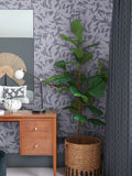 Graham & Brown Denim Shadow Play wallpaper sample A4, imported from the UK