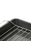Essentials by Premier black roasting tray set with wire racks - British product