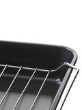 Essentials by Premier black roasting tray set with wire racks - British product