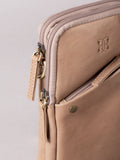 Lakeland Leather Taupe Harstone Travel Bag, imported from the UK