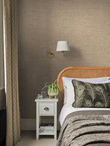 Next Graham & Brown Rustic Weft Toast Wallpaper Sample A4- Buy online at McGrocer