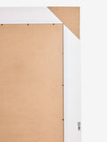 White stone effect full length mirror, UK version