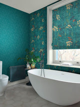 Next Graham & Brown Green Obassia Wallpaper- Buy online at McGrocer