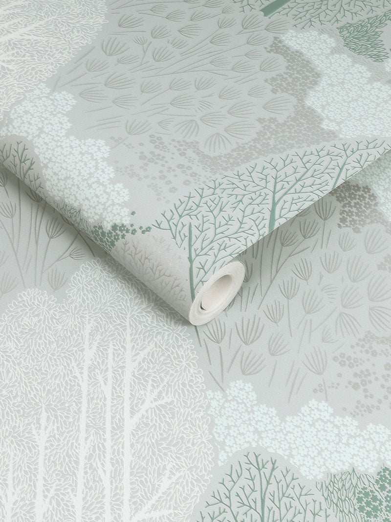 Graham & Brown grey Scandiscape wallpaper, 100% paper - British product