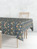 William Morris Gallery Blue Strawberry Thief Wipe Clean 100% Cotton Table Cloth