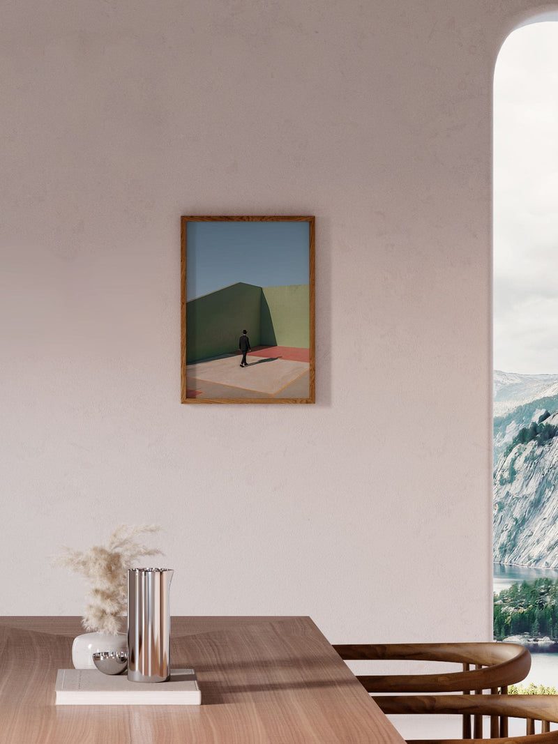 Paper Collective Green Simplicity of the Moment framed wall art print, UK version