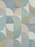 Graham & Brown Blue Stitch Craze Calm wallpaper (British brand)