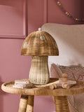Jojo Maman Bébé natural toadstool table lamp, imported from the UK