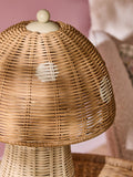 Jojo Maman Bébé natural toadstool table lamp, imported from the UK