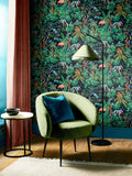 Graham & Brown Blue Curious Canopy Night wallpaper, UK version