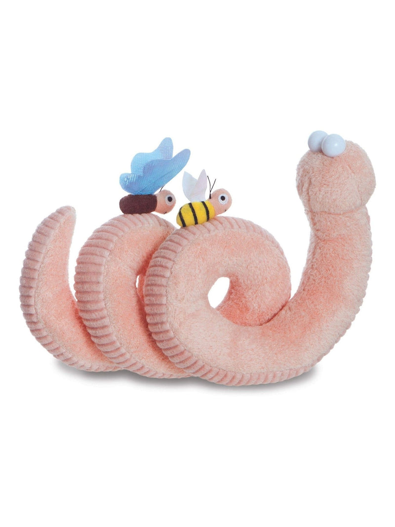Aurora World Superworm soft toy 20cm, imported from the UK