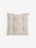 Natural Bronx stripe chair cushions set of 2, imported from the UK