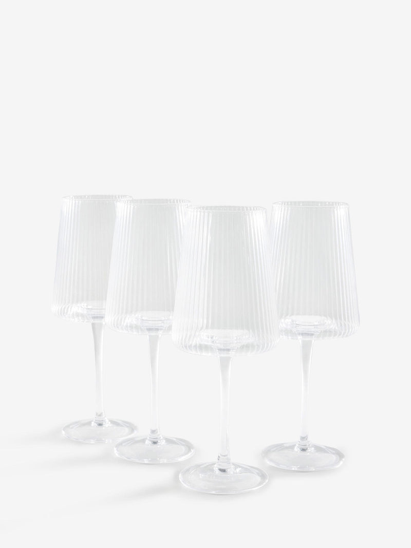 Hollis clear angular wine glasses set of 4, UK version