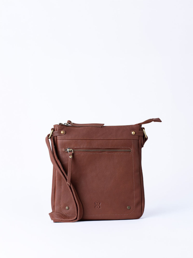 Lakeland Leather Harstone crossbody bag brown - British product