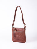 Lakeland Leather Harstone crossbody bag brown - British product