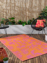 Next Furn Orange Pink Marula Tropical Outdoor/Indoor Rug 180cm x 120cm- Buy online at McGrocer